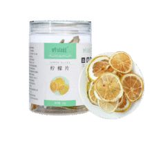 吟山红 超级省活动柠檬片原味柠檬干片水果茶泡水喝补维C泡茶喝的柠檬茶 柠檬片70g x 1罐