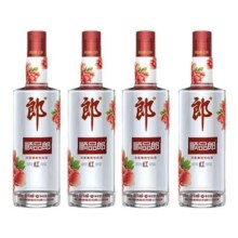 郎酒45度顺品郎480红顺480ml*4瓶兼香型光瓶白酒纯粮食酿造口粮酒197.8元 (券后省62)