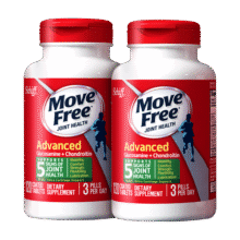 益节Move Free氨糖软骨素维骨力钙片成人 中老年美国进口绿瓶120粒×2518元