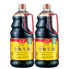 海天 薄盐金标生抽 2.12kg*2
