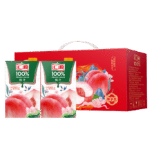 汇源果汁100%桃汁浓缩果汁饮料750ml*5盒整箱礼盒装节日送礼【黑五】44.41