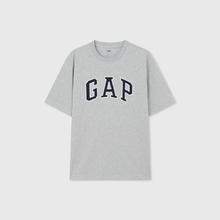 Gap 男女装夏季拼接logo圆领短袖T恤宽松上衣57元