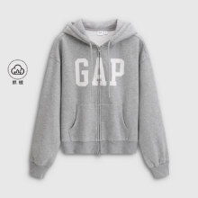 Gap女装2025秋季款字母logo印花抓绒宽松连帽衫运动卫衣851963219元