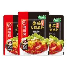 海底捞火锅底料 煲汤涮菜调味料 家庭聚会 一料多用 一人食浓香番茄底料125g*315.6元 (券后省5)
