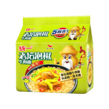 88VIP：统一 辣的过瘾方便面 110g*5袋3.82元（需领券+返卡3+淘金币抵扣0.68）
