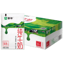 限地区:蒙牛 纯牛奶200ml*16袋*7件141.3元（合20.19元/件）