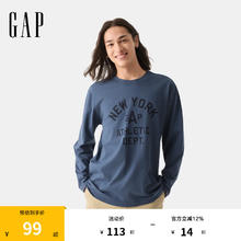 Gap 美式复古印花长袖 多色可选79元