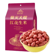再降价：柴火大院 红花生米 2斤（中粒红皮 生花生米 ）*5件59.65元（需领券，合11.93元/件）
