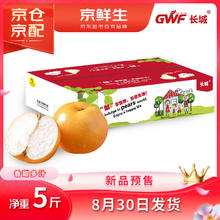 有券的上：京鲜生 长城羊脂秋月梨 正宗大果 净重5斤 6-8粒29.8元