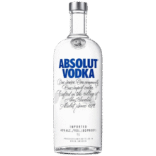 绝对伏特加（Absolut Vodka） 洋酒 原味 1000ml 鸡尾酒基酒77.54元/件 拍2凑1