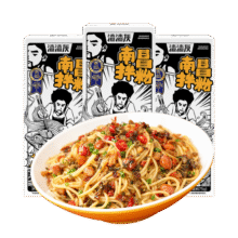 渣渣灰江西南昌拌粉米粉米线早餐夜宵网红特产方便速食懒人速食食品 南昌拌粉195g*3盒18.9元 (券后省10)
