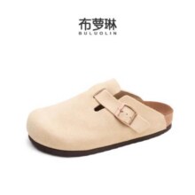 布萝琳 软木鞋底反绒牛皮勃肯包头鞋 男女同款