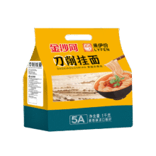 金沙河来伊份 挂面 面条 刀削面 波纹面 大宽面条 实惠装1000g*1袋8.75元