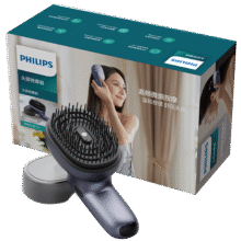 飞利浦（PHILIPS）智能按摩梳头皮按摩器护发 经络梳养发精油柔顺头部按摩器无线送女友老婆七夕情人节礼物推荐5301H369元（需领券）