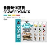 韩国进口 Kstreet Food 脆皮烤海藻25g*2件13.82元包邮包税（6.91元/袋）