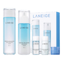 兰芝（LANEIGE）水衡凝肌水乳护肤套装385ml 清爽型 水 乳 面膜韩国进口七夕礼物87.1元