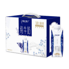 蒙牛特仑苏纯牛奶250ml×10盒 3.8g优质乳蛋白 精美送礼盒装 整箱牛奶