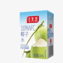 佳果源 100%NFC椰子水 200ml*6瓶14.9元（需试用）