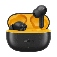 真我（realme）Buds T200 lite  48小时超长续航 12.4mm镀钛动圈 AI深度通话降噪 通用苹果安卓小米手机 伏特黑99元 (满80减18,月销4000+)