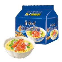 康师傅 经典系列 方便面 袋装 鲜虾鱼板味 5袋12.51元