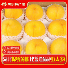 闽域寻鲜 新鲜黄桃现摘 【单果100-110g】精选果 5斤装丨80%的选择丨净重4.5斤14.99元（需领券）