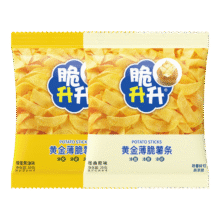 脆升升脆升升黄金薄脆薯条10袋香脆蜂蜜黄油休闲小吃土豆零食薯条薯片 黄金薄脆原味5+蜂蜜512.8元（需领券）