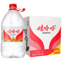 娃哈哈 纯净水饮用水 5.5L*4桶 纸箱装桶装水整箱水（新老包装随机发）