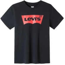 Levi's 李维斯童装男童纯棉短袖T恤夏季儿童针织舒适休闲上衣 正黑色 110 /52 【建议身高98-104cm】61元 (券后省21)