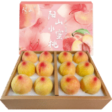 阳山 水蜜桃 单果5-6两、12个装、净重6斤多