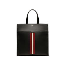七夕甜蜜礼：BALLY 巴利 男士红白条纹牛皮手提托特包 6308738
