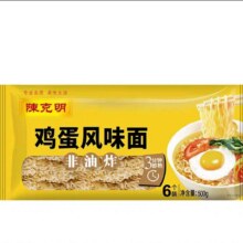 88vip：陈克明鸡蛋方便面500g2.64元+3.91元淘金币