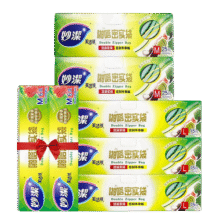 妙洁密实袋 食品密封袋组合装 封口啪嗒密实保鲜袋 经典大3+中2+2