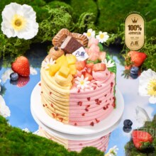 美团 八喜冰淇淋蛋糕 【四拼果缤纷4英寸】冰淇淋生日蛋糕兑换券·1张 可配送可自取原价218元 现仅89元