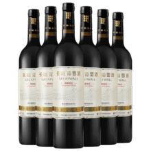 长城 典藏甄选 橡木桶解百纳干红葡萄酒 750ml*6瓶 整箱装