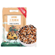 盖亚农场（Gaia Farm） 三色糙米6斤 黑米 红米 糙米 五谷杂粮 粗粮主食大米伴侣 粗粮饭