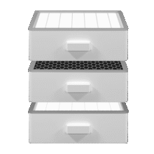 思博润 适用352空气净化器滤芯滤网X80 X83 X80C X83C X80/X83除霾升级版（底层+中层+上层）
