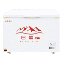 白雪雅竹冰柜商用大容量全冷冻大型冰柜家用冷藏冷冻两用卧式冷柜展示柜 528单温【豪华款】1130x735x860