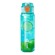 希乐大容量塑料杯tritan带滤网 迪卡蓝680ml *2件