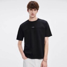 超V：GXG 棉100% 2025夏款男士短袖T恤 黑色/白色可选51元