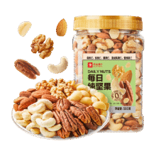 天降礼金、88会员：良品铺子 罐装每日坚果 400g*1罐13.56元+淘金币2.34元
