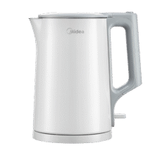 美的（Midea）电热水壶煮水壶家用小型电烧水壶 0涂层食品级304不锈钢双层防烫无缝内胆1.5升容量 1566