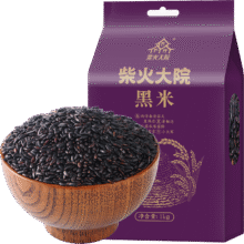 88会员：柴火大院 五常黑米 1kg*1袋