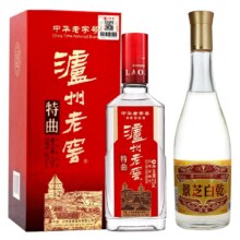 88vip：泸州老窖52度特曲375ml+景芝老白乾黄盖49度480ml168.5元+19.6元淘金币