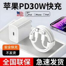 雷珞克适用iphone14promax充电器头PD30W快充苹果14旗舰13mini数据线12手机快充套装11plus快充充电线 30W快充线【0.25米】PD1元