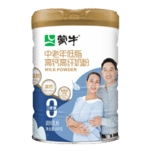蒙牛中老年低脂高钙高纤奶粉800g/罐不额外添加白砂糖送礼长辈 800g*2（送燕麦片+礼袋108.8元 (券后省5)