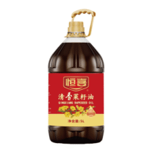 恒喜清香菜籽油食用油压榨5L家用