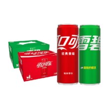 88VIP：可口可乐 Coca-Cola 汽水330ml*40罐（可乐雪碧各20罐）50.18元包邮（需领券）