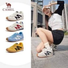 Camel 骆驼 2025年新款 男女款复古时尚内增高德训鞋休闲鞋 多色137.85元包邮