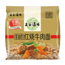 五谷道場非油炸方便面优选红烧牛肉四连包103gx4袋装早餐泡面12.4元 (满2件9折,券后省0.9,月销1w+)