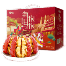 百草味 每日抱抱果758g 新疆特产和田骏枣夹核桃红枣礼盒零食大礼包送礼59元
